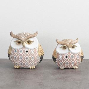 [HYIJQLHU_4B]22100 웨딩소품 부엉이 장식 2P SET