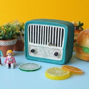 [BZJL8F95_4C]엔틱 스타일 라디오 미니어처 1P 인테