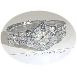 큐빅시계 스톤 다이얼 크리스탈 손목 워치 시계 큐빅