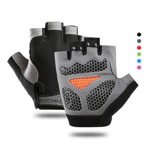 미끄럼 방지 충격 통기성 반 손가락 장갑 사이클링 장갑 피트니스 헬스장 보디빌딩 크로스핏 운동 스포츠