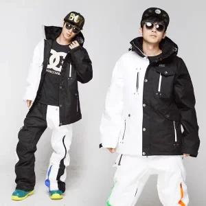남자 여자 스키복 남성 여성 보드복 세트 겨울 스노보드 방수 따뜻한 야외 캠핑 하이킹 후드 재킷 바지 스