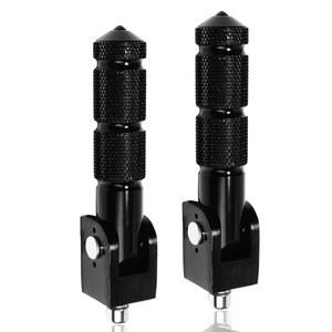 Tongze 8mm 범용 모터사이클 풋페그: 야마하 혼다 스즈키 가와사키 두카티 에이프릴리아와 호환되는 전기 모터 자전거 ATV용 CNC 알루미늄이 포함된 접이식 조수석 풋페그