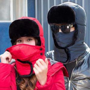 겨울 넥 겸용 방한 여행 코디 워머 마스크 커플 모자