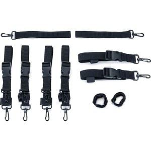 쿠리아킨 5163 모터사이클 여행용 수하물 액세서리: 프리미엄 장착 스트랩 키트, 블랙