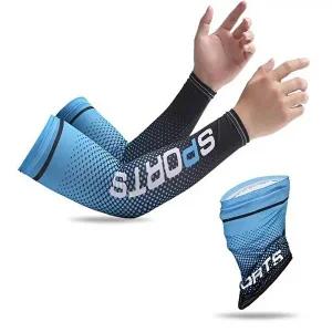 [셀러허브 패션][JHP1153U_51DW]여름용 팔토시 스포츠 등산 넥워머세트