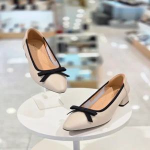 [미셸by탠디] 미셸by탠디 X242034MA-1 여성정장캐쥬얼 4센치 리본 플렛 단화