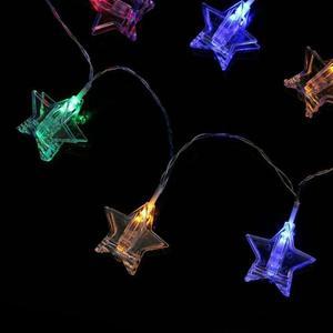 [BZJI5728_4B]20구 LED 별 집게 전구(3M) (컬러) 사진깔끔