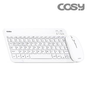 COSY 충전식 슬림 블루투스 키보드마우스세트 KBM2263BT / 노트북 PC 맥북 아이패드 태블릿 연결 미니 키보드 DPI 1600 4버튼 마우스 세트