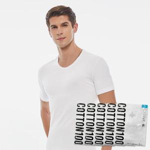 (제이지몰)제임스딘 남성 반팔 런닝셔츠 5매 순면 티반 이너 반팔티 세트