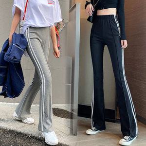 힙제이 여성용 2선 부츠컷 4XL 앞핀턱 스판 트레이닝