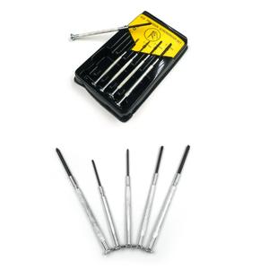 가정용 미니세트 일자 플러스드라이버 5종 작은나사드라이버 전용케이스