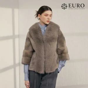 [최초가 799 000원][유로컬렉션] 휘메일 풀스킨 밍크 사가폭스 헤리 케이프