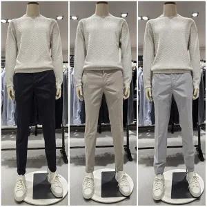 갤러리아 [올젠]25년 SS남성 허리밴딩 면스판 스텐다드핏 치노팬츠ZOF5PP1301(5