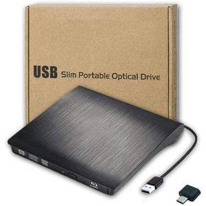 외장형 CD DVD 드라이브 USB C Writer Type 3.0 RAM 버너 콤보 노트북 PC 데스크탑고속 재 작성기