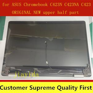 노트북 LCD 조립 터치 스크린 ASUS 크롬북 C423 C423N C423NA 후방 커버 케이스 힌지 케이블 포함 14 인치
