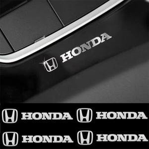 4pcs 금속 엠 블 럼 스티커 자동 장식 데칼 혼다 호환 시빅 어코드 CRV Hrv 재즈 액세서리 창 와이퍼