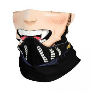 My Hero Academia 겨울 머리띠 목 남녀공용 스키 캠핑 튜브 스카프 히미코 토가 와이푸 얼굴 반다나 각반