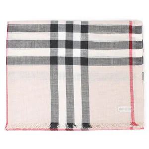 [버버리][25SS] 버버리  체크 울실크 스카프 STONE 8078782