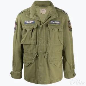 폴로 랄프로렌 M65 컴뱃 라인드 자켓 710722923003 멀티패치 밀리터리 야상