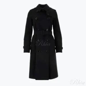 버버리 롱 켄싱턴 헤리티지 트렌치 코트 블랙 8079412