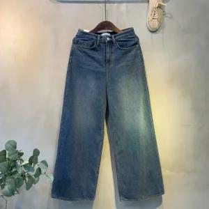 씨샵인더룸 / 블랙라벨 텐시 벨벳 기모 YKK지퍼 와이드 일자 청바지 one color