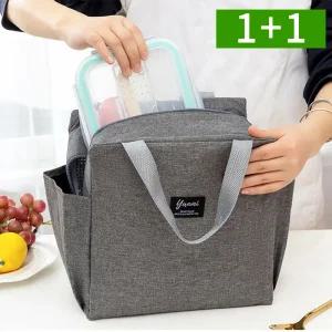 [1개+1개] 보냉백 쿨러백 보온보냉가방 미니 도시락가방 휴대용 캠핑 등산 이유식 아이스백