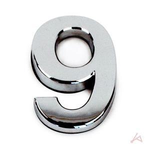 숫자스티커 유니룸넘버 레터링 넘버 이니셜 라벨 9 50mm