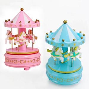 건전지 뮤직세련박스 레트로 미니회전목마 무드등 오르골