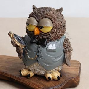 신사 부엉이세련 소품인형