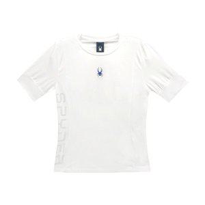 [스파이더]SPYDER 여성  트레이닝 도트 레터링 반팔 티셔츠 FM1SPIMCNRS252W-WHT