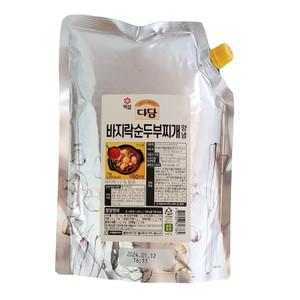 다담 바지락 순두부 찌개양념 2kg 대용량 식당 찌개양념장