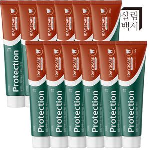 살림백서 하루세번 프로텍션 치약 250g 12개입 대용량 충치 예방 불소