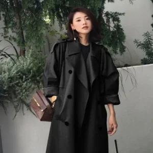 [오노마] ONM 여성 2컬러 가을 무드 루즈핏 트렌치코트 트렌치자켓  19305026)