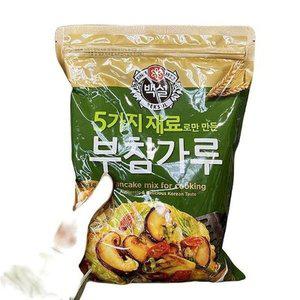 [기타]백설 자연재료 부침가루 1kg x 2개 e84036