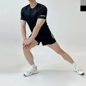 KWW 1000 남자 아이스 반팔 레깅스 투인원 3부 쇼츠 (WFHULHB)