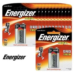 B에너자이저 맥스 9V 건전지 12개 (WFHU2L5)