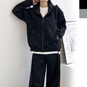 [기타]고품질 여자 기모 투웨이 커플 집업 트레이닝 세트 1P 커플룩 여성기모트레이닝복 (WFHVXY8)