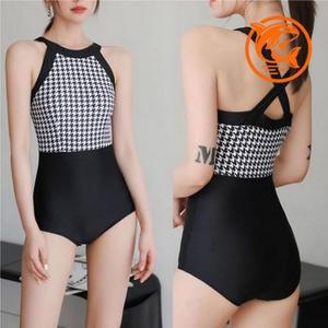 하운드체크 체크수영복 여름 레저 수영복 내장 (3pflb)