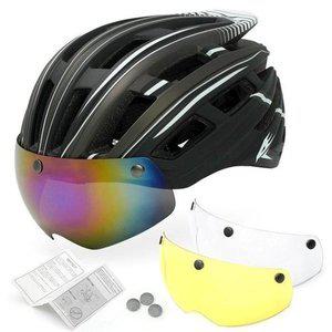 [JHL12QR6_53D1]고글 헬멧 안전모 후미등 2블랙화이트