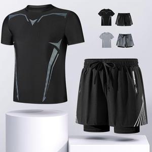 [피커]수영복 실내수영복 반바지 트레이닝 상하복 3종세트