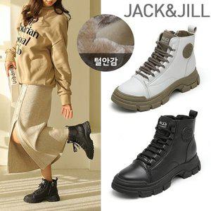 [잭앤질] 털안감 지퍼 레이스업 워커(JD4706)