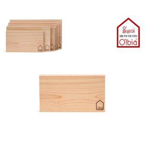[퍼니메이커]올비아 편백 도마 소 40x20cm (무절) 통원목도마 주방용품 나무도마 원목도마 편백나무도마