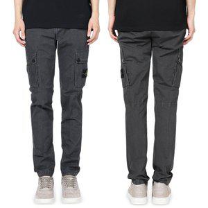 [스톤아일랜드]스톤 남성 와펜 패치 스트레이트 슬림 카고 팬츠 K1S15 3100303 S00WA V0165