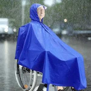 하비리아 휠체어 전동 전기 비옷 우비 판초 우의 보행기 보행기용 노인 환자 장애인 방수 어르신 휠체어용