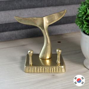 고래꼬리 황동주물 풍수인테리어 명함꽂이 장식품 HDT-559