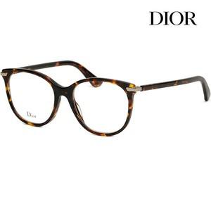안경테 DIORESSENCE11 SCL 명품 라운드 호피 데일리 패션 뿔테