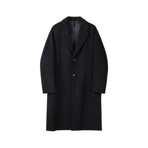 [커스텀멜로우](강남점) 블랙 울 체스터필드 캐시미어 코트 CWCAW24601BKX