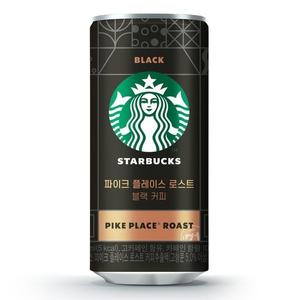 [스타벅스] 200mL 파이크플레이스로스트블랙 캔커피 12캔