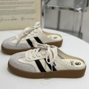 여성 스니커즈 뮬 캐주얼 단화 운동화 데일리 슬리퍼 230-250