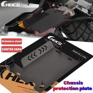 CHEKIS는 ZONTES 368G 368E/368K 개조 액세서리 엔진 섀시 보호 플레이트 바닥 커버 스테인리스 스틸 가드